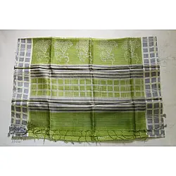 मुकुंद ☙ Silk Kota Doria . Batic Printed Saree  ☙ 6