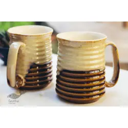 Khurja Pottery ❤ Beer Mug ❤ 20 ( set of 2 )