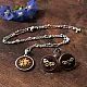 shop Hand Embroidered Jewelry - Honey bee Necklace