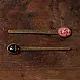 shop Hand Embroidered Floral scale bookmark (Two Color Options Black / Pink)