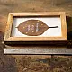 shop Hand Embroidered Gratitude leaf frame 