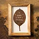 shop Hand Embroidered Gratitude leaf frame 