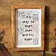 shop "It's ok to start over" quote on felt 