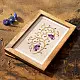 shop Hand Embroidered Frame - Lilac floral flow on felt