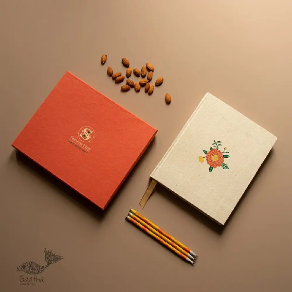 designer diary with handmade paper