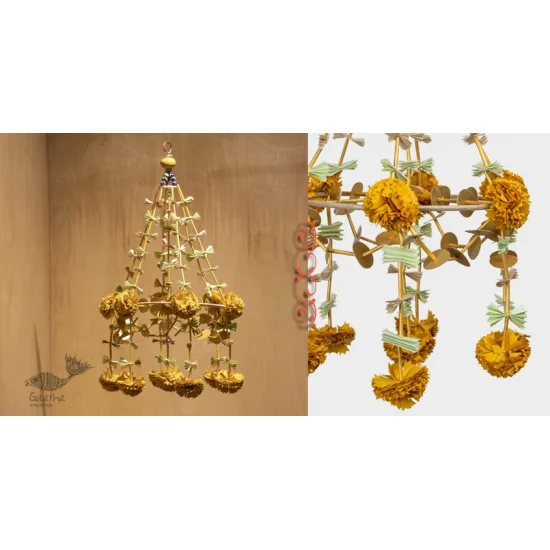 designer decorative Marigold flower hanging jhoomar