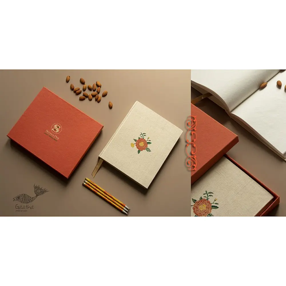 designer diary with handmade paper