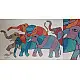 Elephant -tribal gond painting - paper sheet