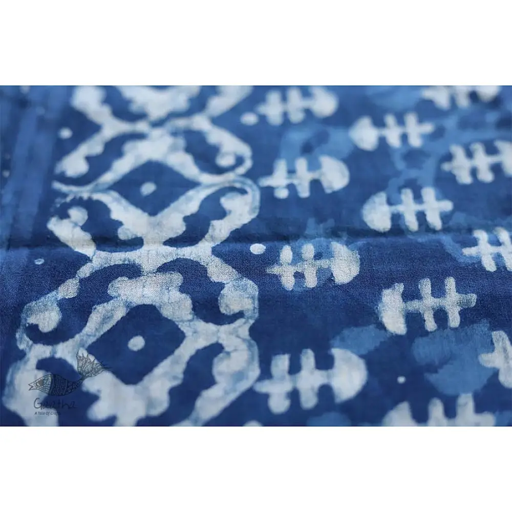अश्विन ✻ Indigo Dabu ✻ Cotton Saree - 19