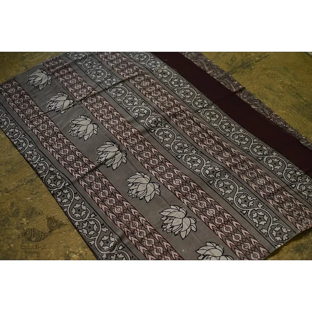 shop dabu hand block printed cotton saree