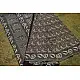 shop dabu hand block printed cotton saree - Butterfly motif 