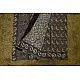 shop dabu hand block printed cotton saree - Butterfly motif 