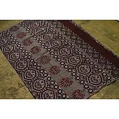 Saanjhh . साँझ | Block Printed Cotton Dabu Saree - Flower Motif