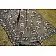 shop dabu hand block printed cotton saree - Lotus Printed in Grey Color