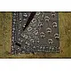 shop dabu hand block printed cotton saree - Lotus Printed in Grey Color