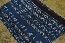 Saanjhh . साँझ | Block Printed Cotton Dabu Saree - Kamal Block