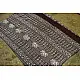 shop dabu hand block printed cotton saree Brown