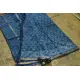 shop dabu hand block printed maheshwari-indigo saree