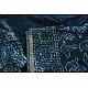 shop Dabu  Block Print - Chanderi Indigo Saree pigeon-motif