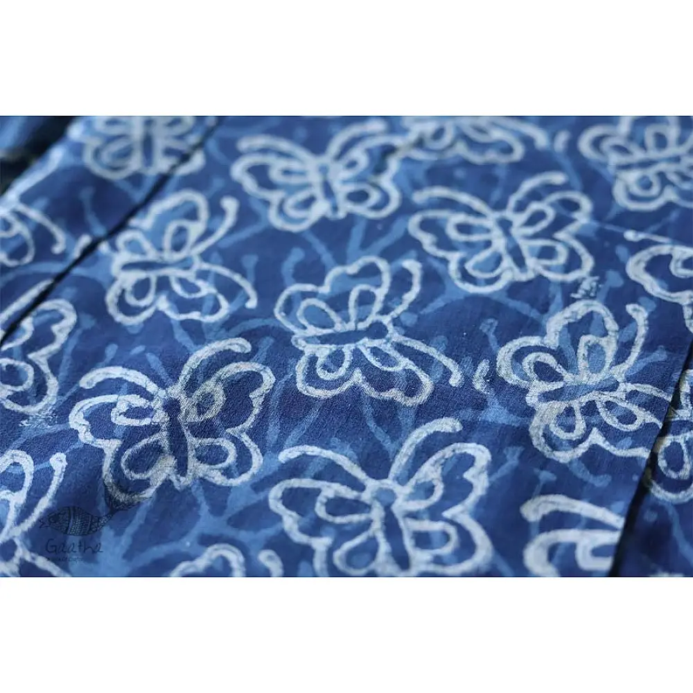 अश्विन ✻ Indigo Dabu ✻ Cotton Saree - 21