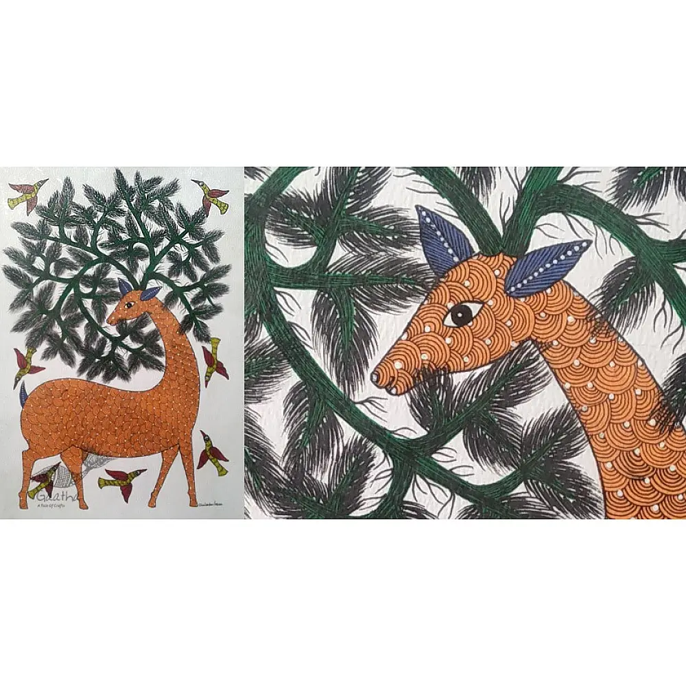 Gond art india- hiran