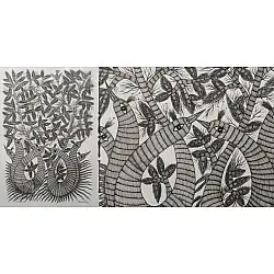 Gond Art | Peacock (14"x 22")