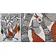 Gond art -Peacock & Birds