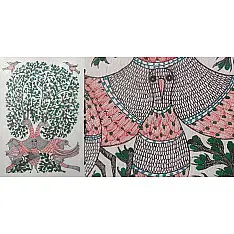 Gond Art | Pigeon (14"x 22")