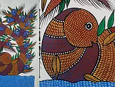 Gond Art | Tribe Painting (14"x15")