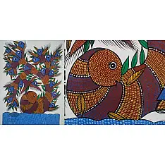 Gond Art | Tribe Painting (14"x15")