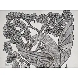 Gond Art | Bird (14"x15")
