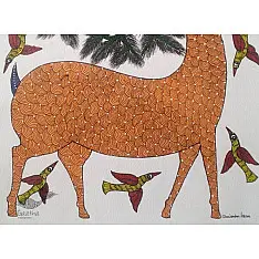 Gond Art | Hiran (14"x 22")