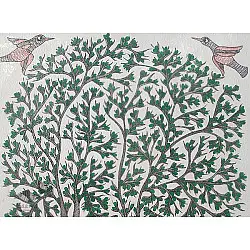 Gond Art | Pigeon (14"x 22")