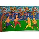 Gond art-  Krishna with Friends 