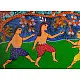Gond art-  Krishna with Friends 