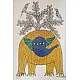 Gond Painting - indian art- Elephant & Tree