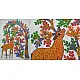 Gond Painting - indian art Deer Under The Tree