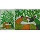 Gond Painting - indian art  two deer