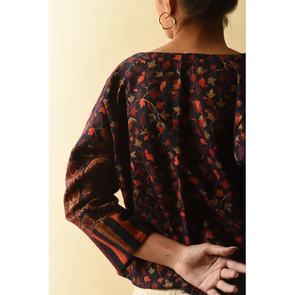 shop stitched woolen Navy Blue Jacket
