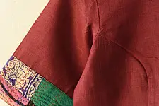 Kantha | Stitched Silk Cotton Blouse -  30