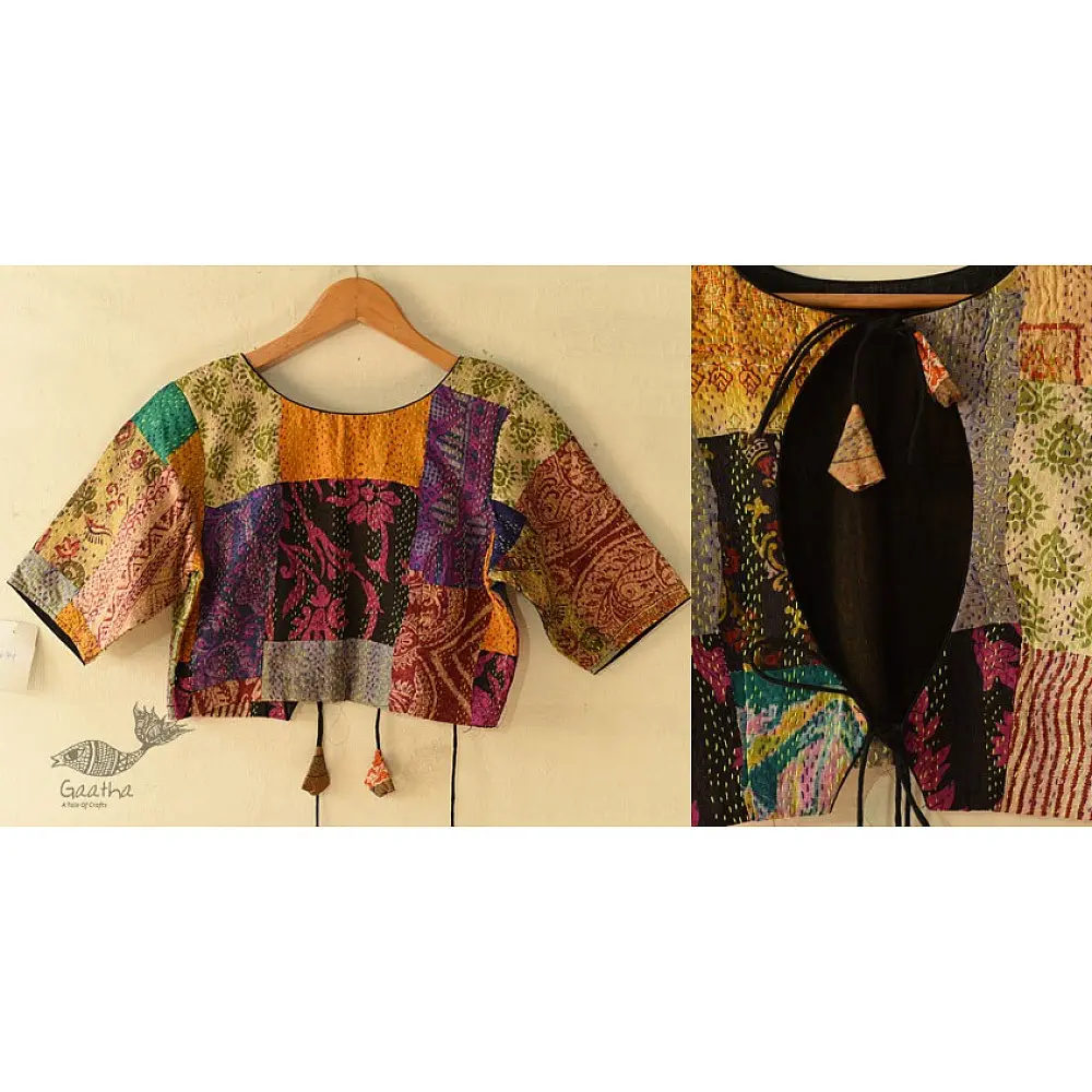 Stitched Embroiderer Silk Blouse