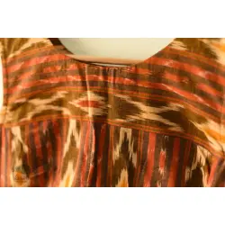 Ikat | Stitched Cotton Sleeve Less Blouse