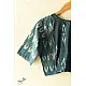 cotton Teal Blue blouse stitched - Ikat 