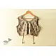 cotton blouse stitched - Grey Ikat