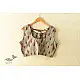cotton blouse stitched - Grey Ikat