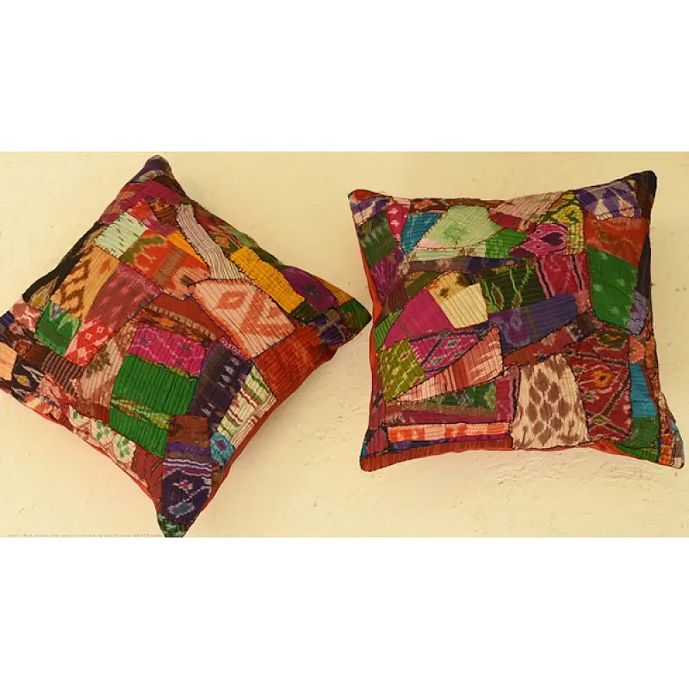 shop applique and embroidered cushion cover