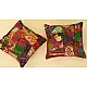 shop applique and embroidered cushion cover