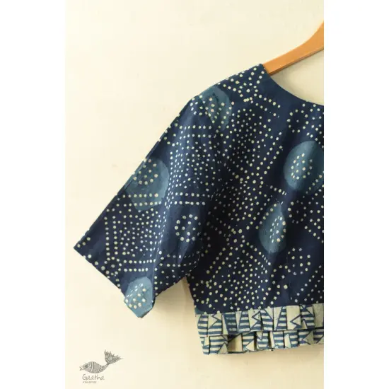 Dabu Block Printed Stitched Cotton Blouse