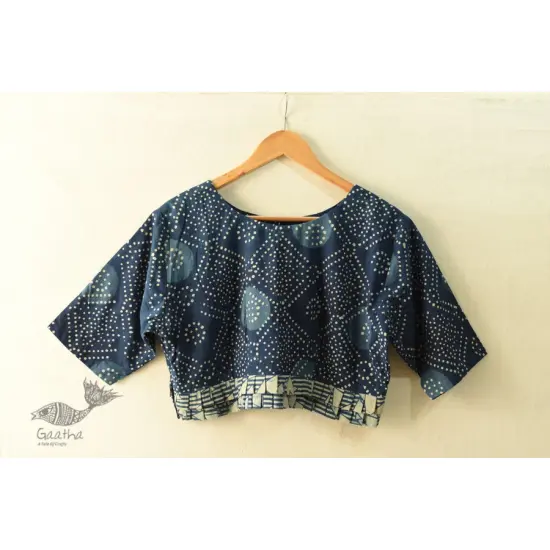 Dabu Block Printed Stitched Cotton Blouse