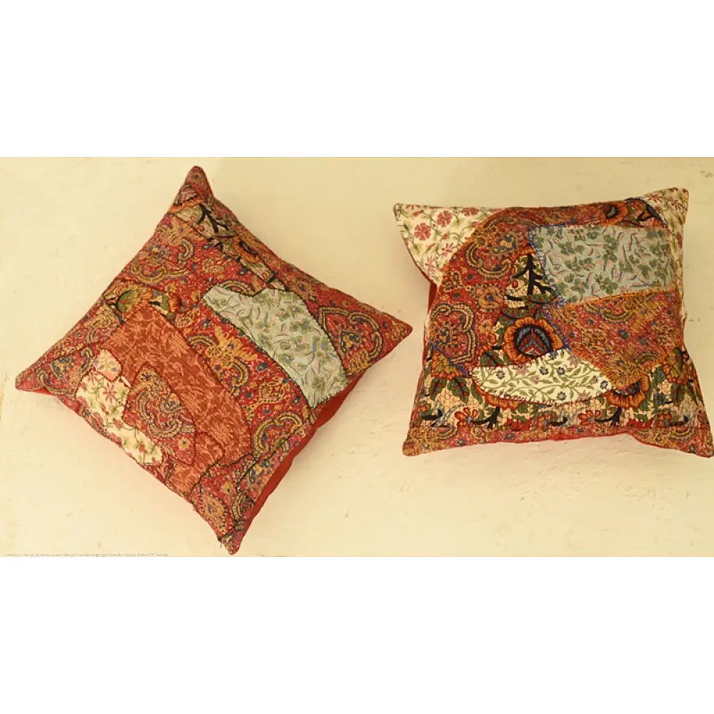 shop applique and embroidered cushion cover